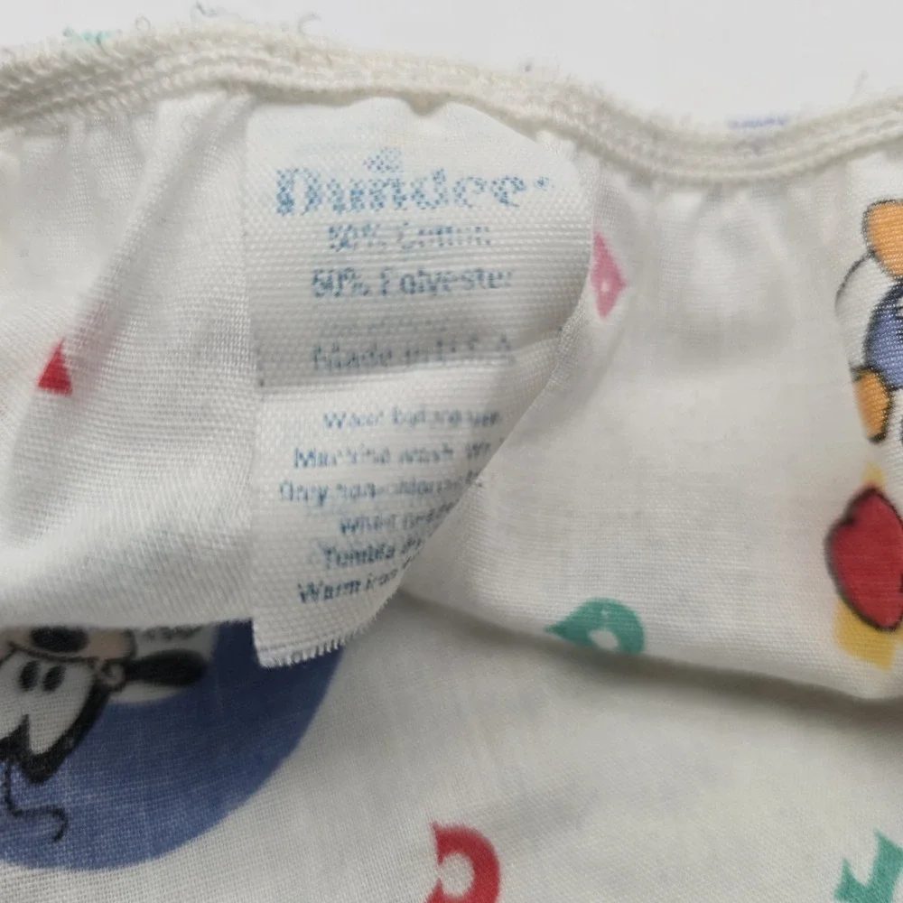 Vtg Dundee Disney Babies‎ Crib Sheet 